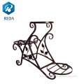 Garden iron flower stand indoor outdoor flower shelf